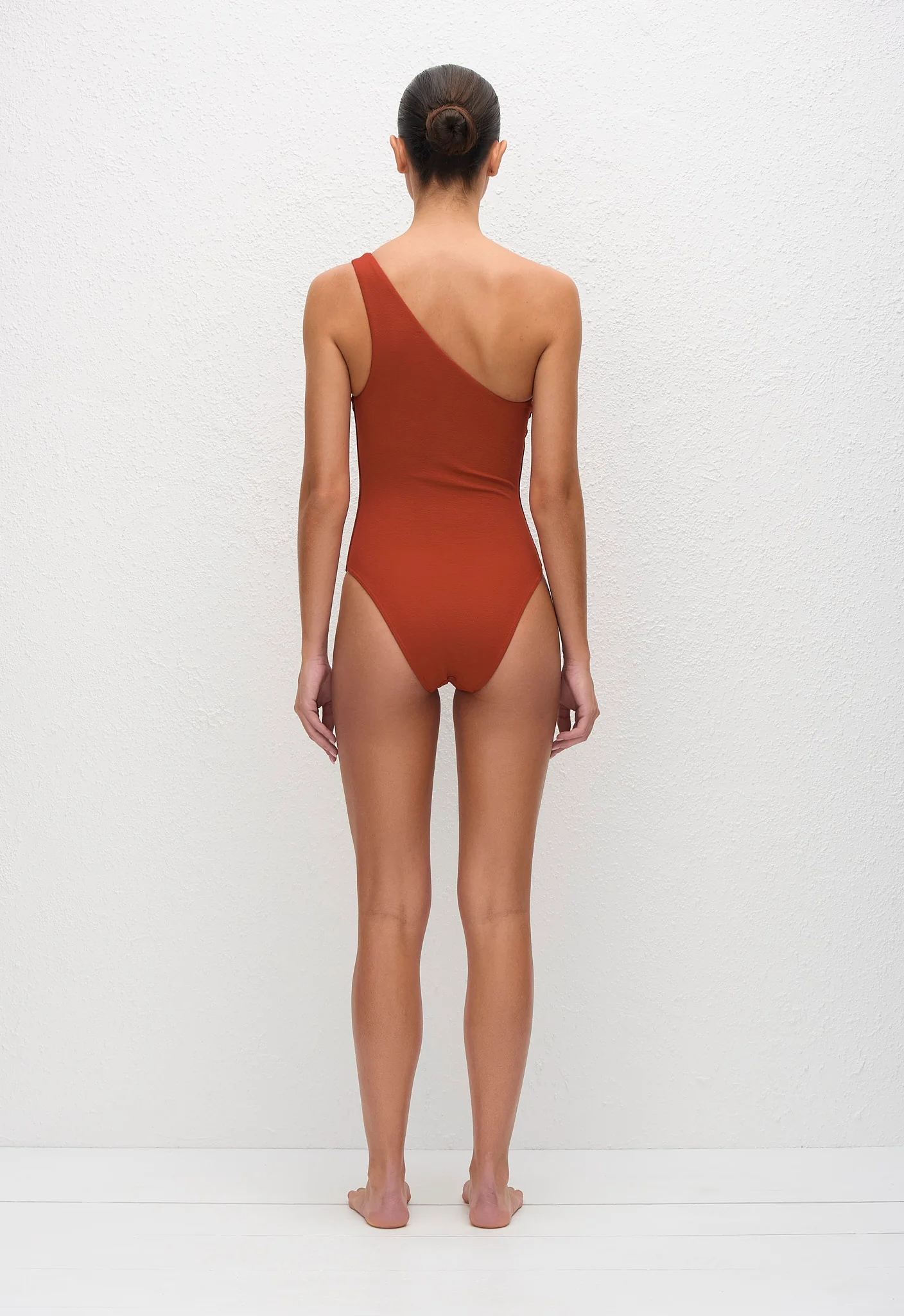 Asymmetric Maillot - Tomato Crinkle - Image 3
