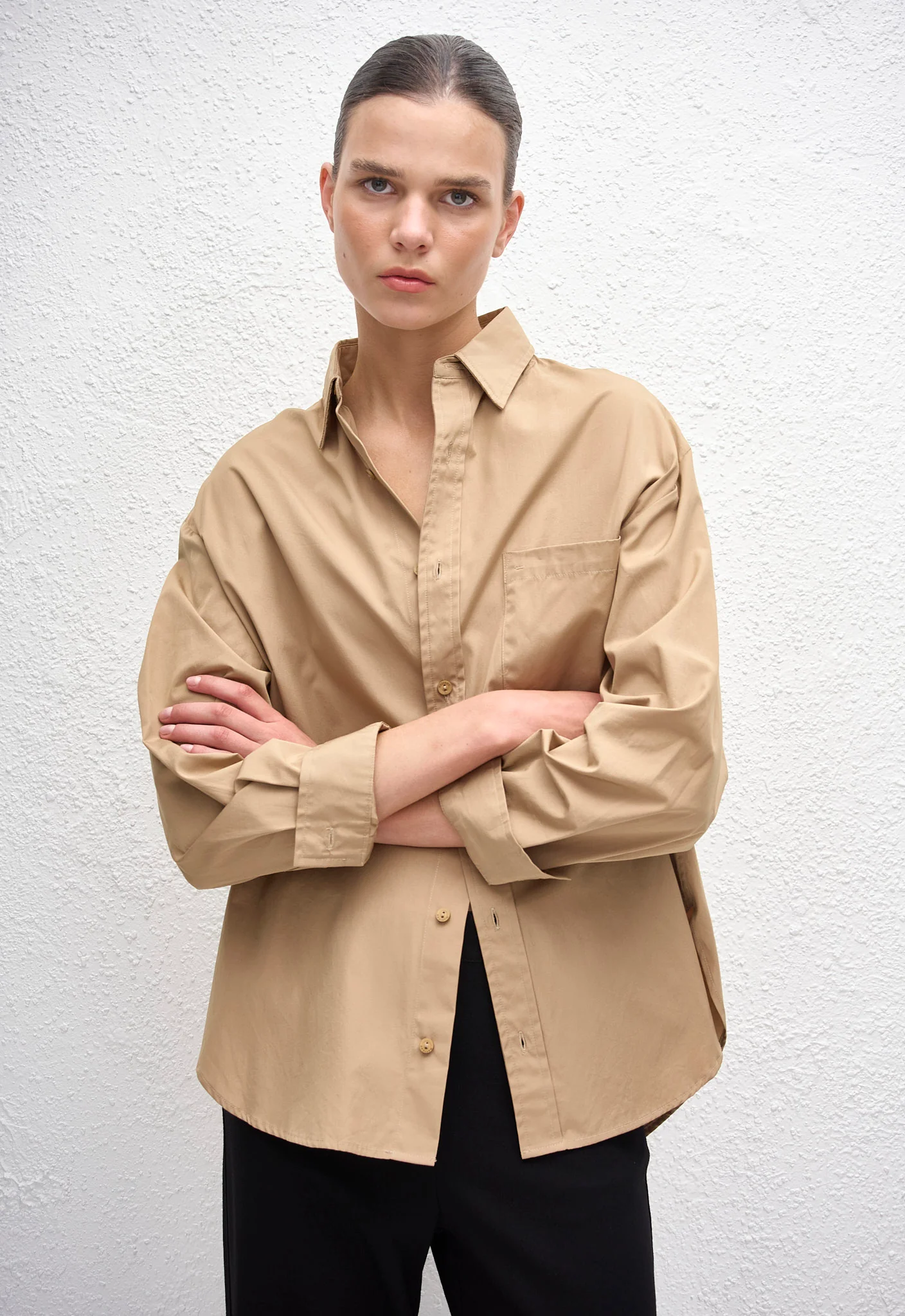 Classic Pocket Shirt - Stone - Image 2