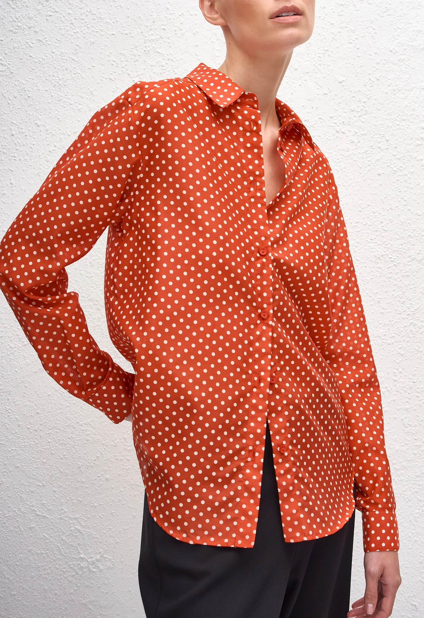 Classic Shirt - Polka Dot (Tomato) - Image 2