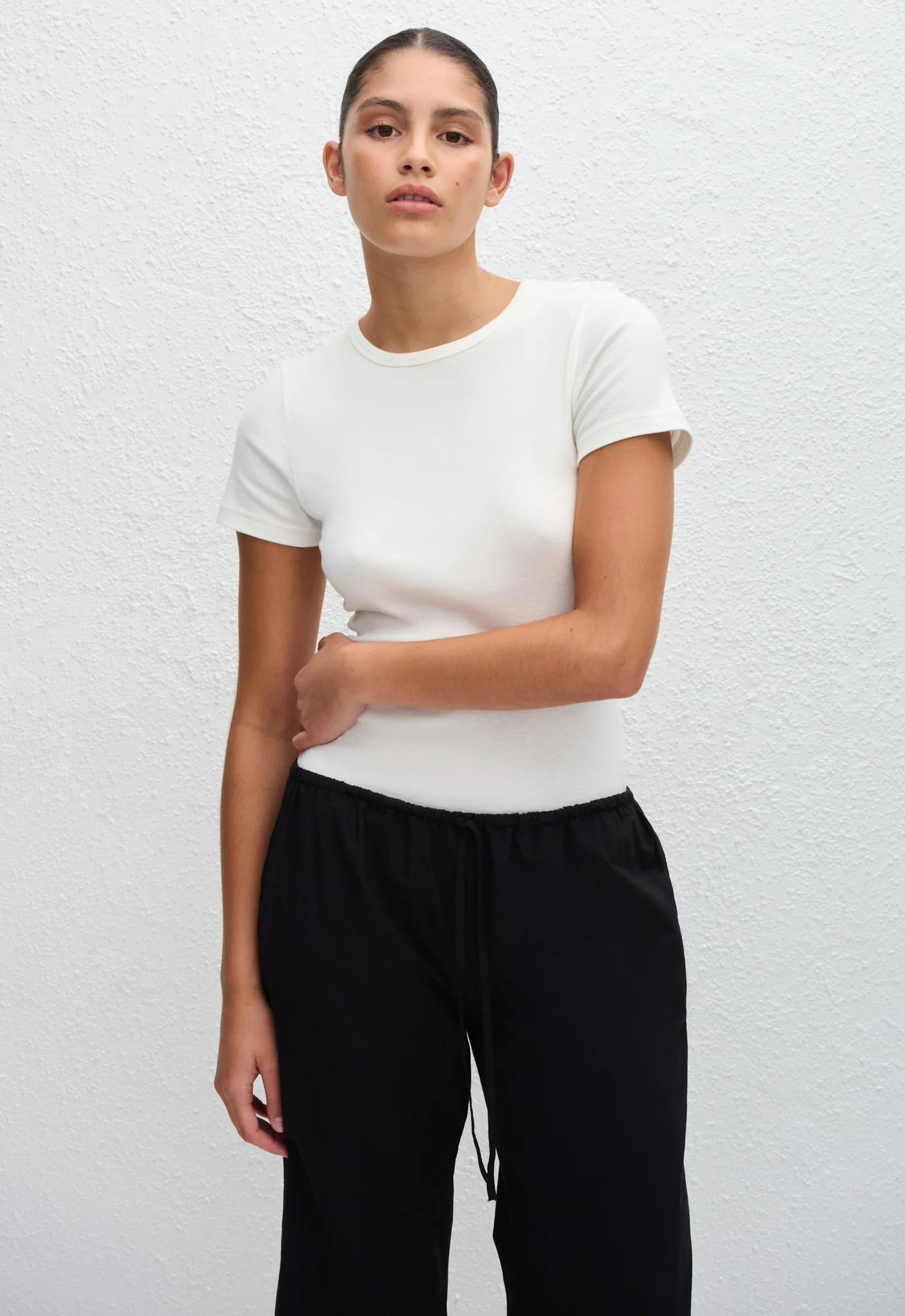 Drawcord Pant - Black - Image 2