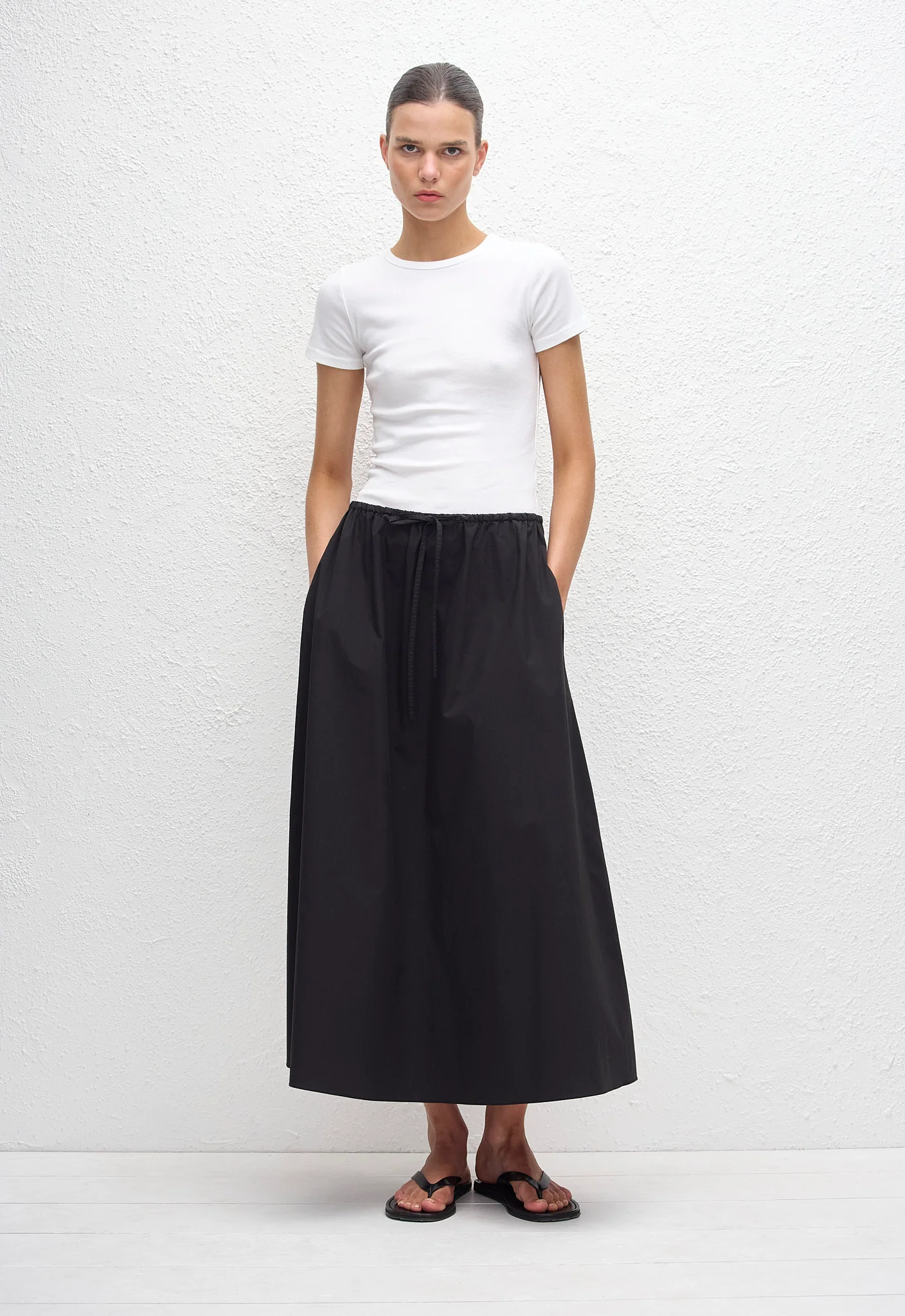 Drawcord Skirt - Black