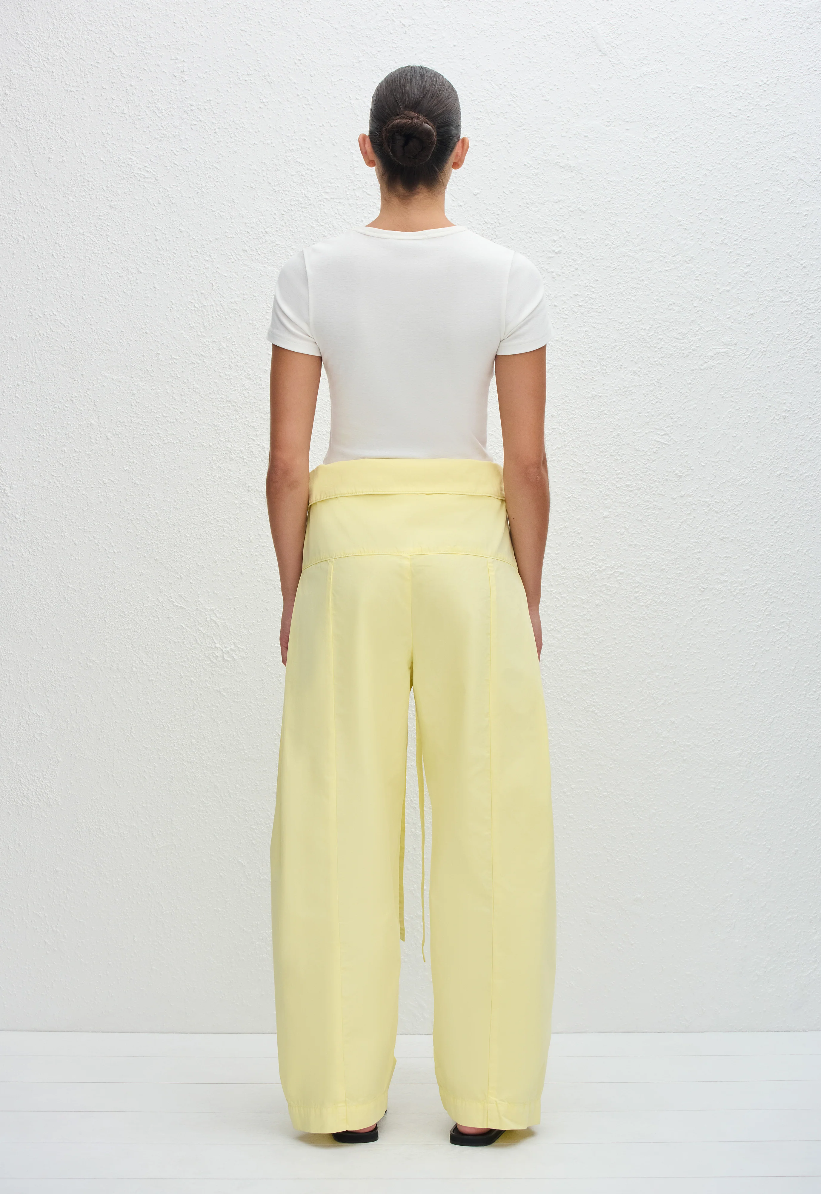 Fisherman Drawcord Pant - Lemon - Image 4