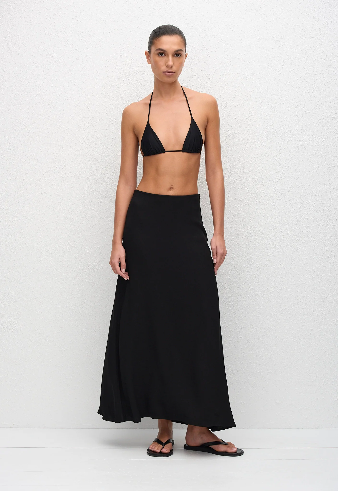 Fluid Midi Skirt - Black