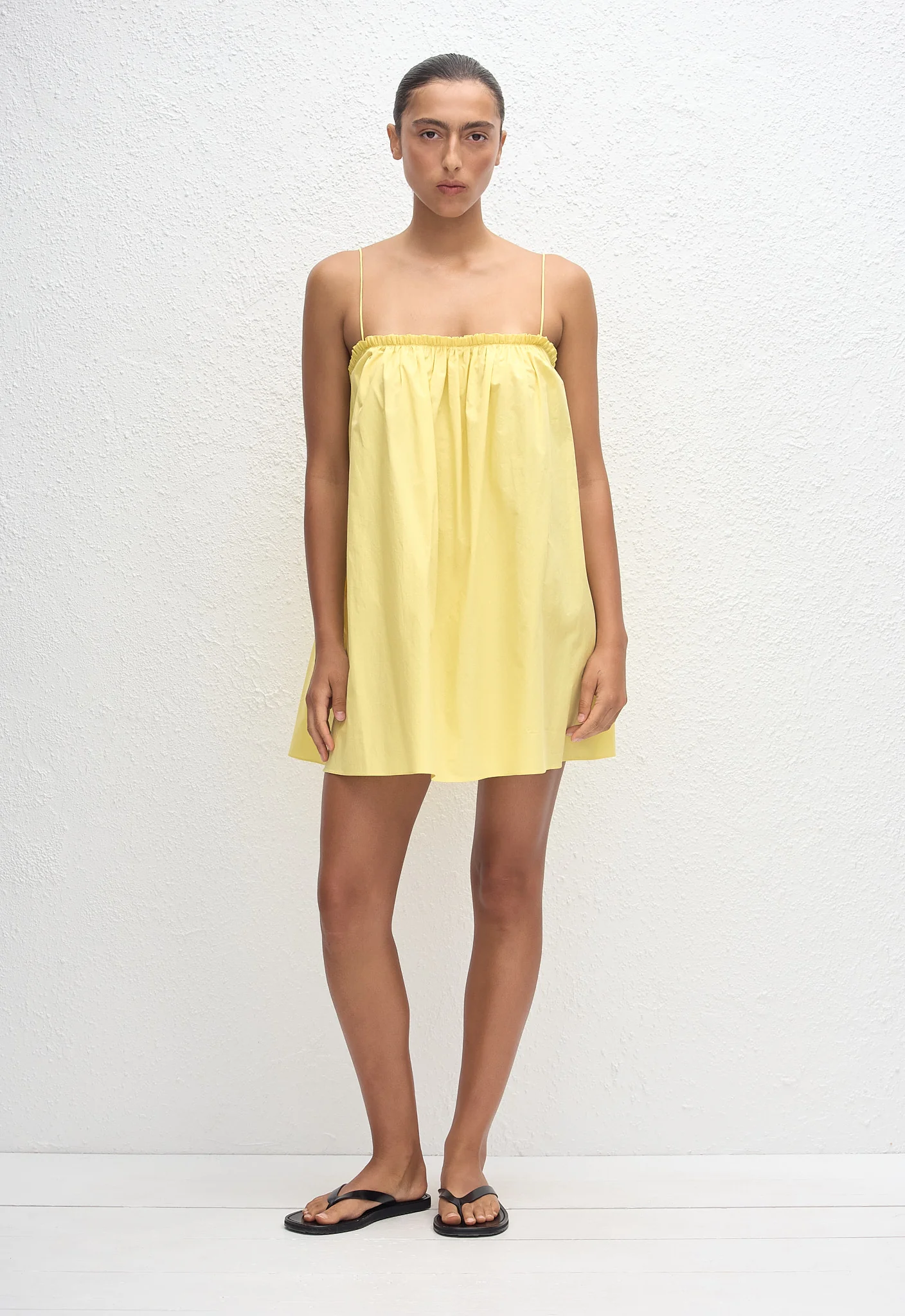 Frill Cami Mini Dress - Limoncello