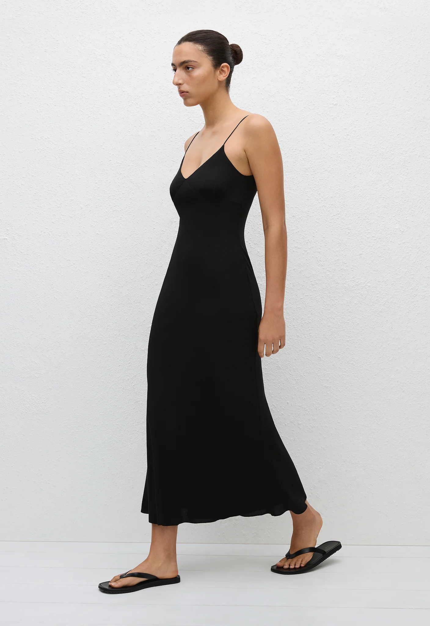Low Back Slip Dress - Black - Image 3