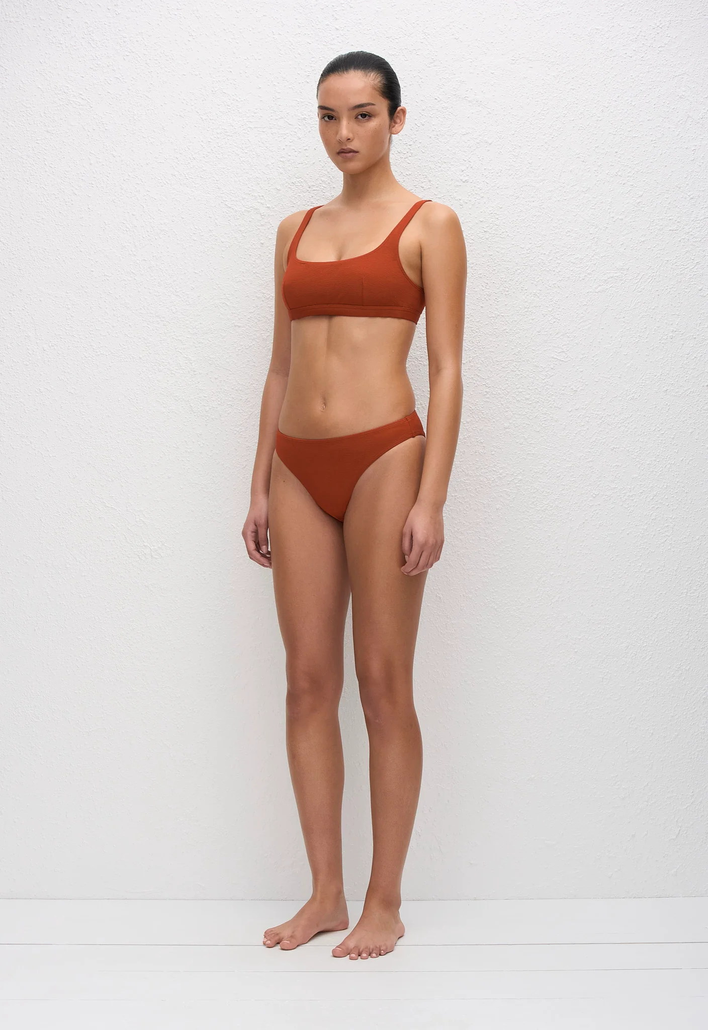 Nineties Crop Top - Tomato Crinkle - Image 3
