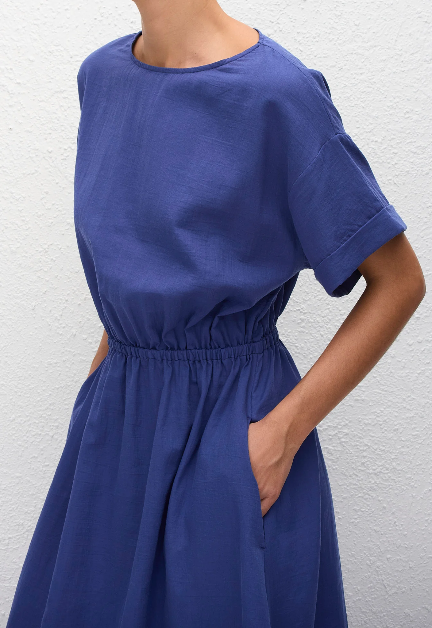Relaxed Tee Midi Dress - Lapis - Image 2