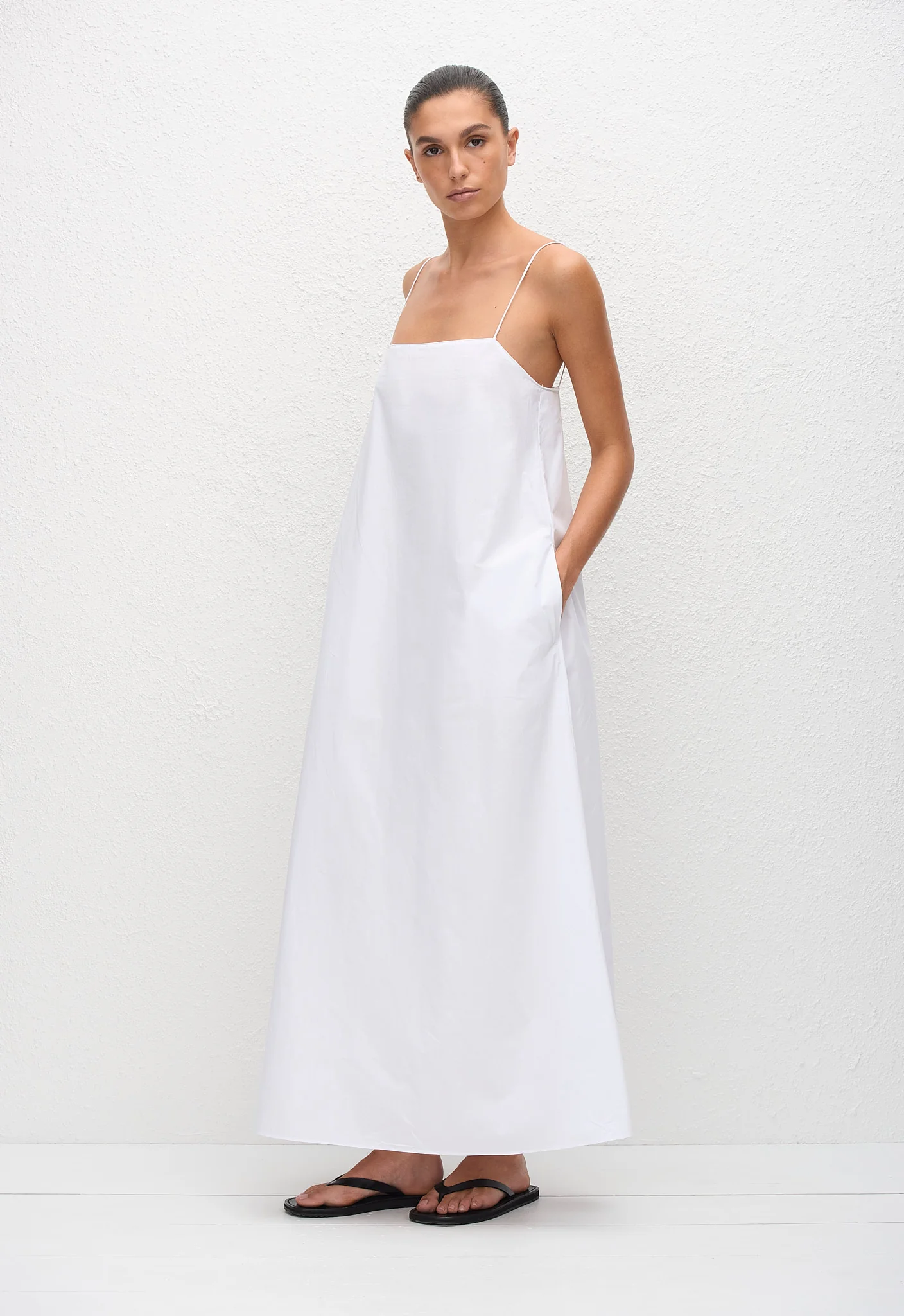 Square Cami Sundress - White - Image 3