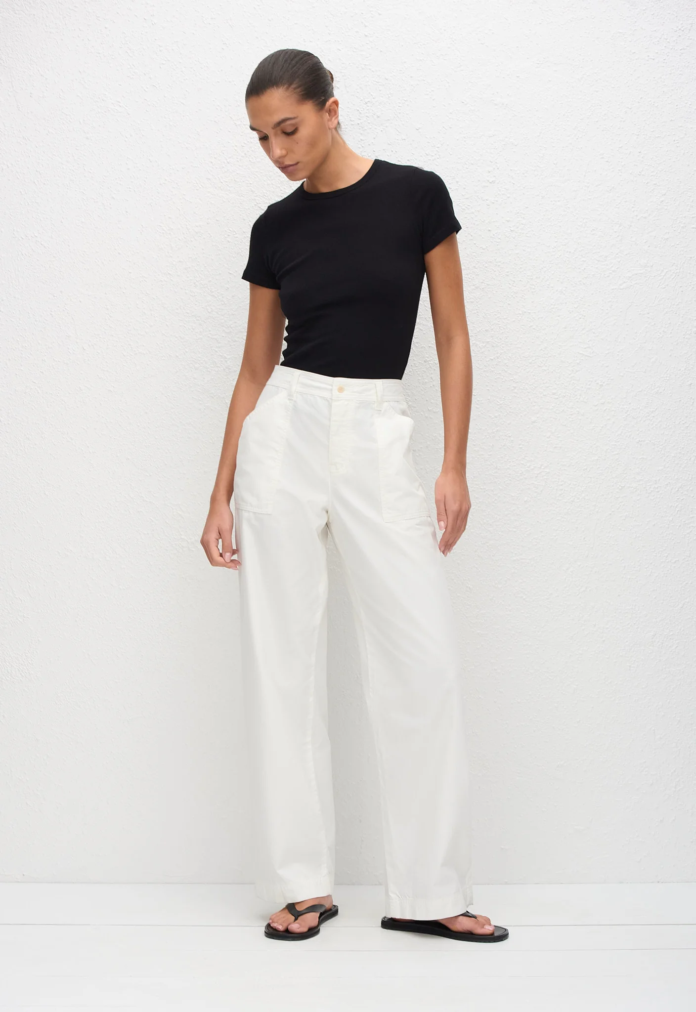Straight Leg Cargo Pant - Chalk