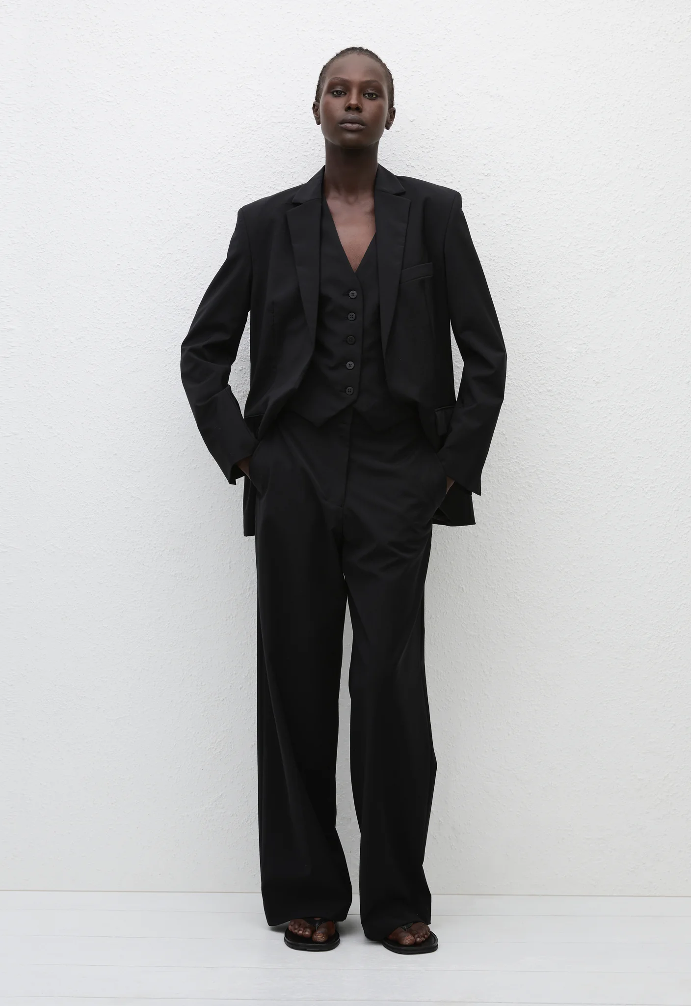 Tailored Waistcoat - Black - Image 4