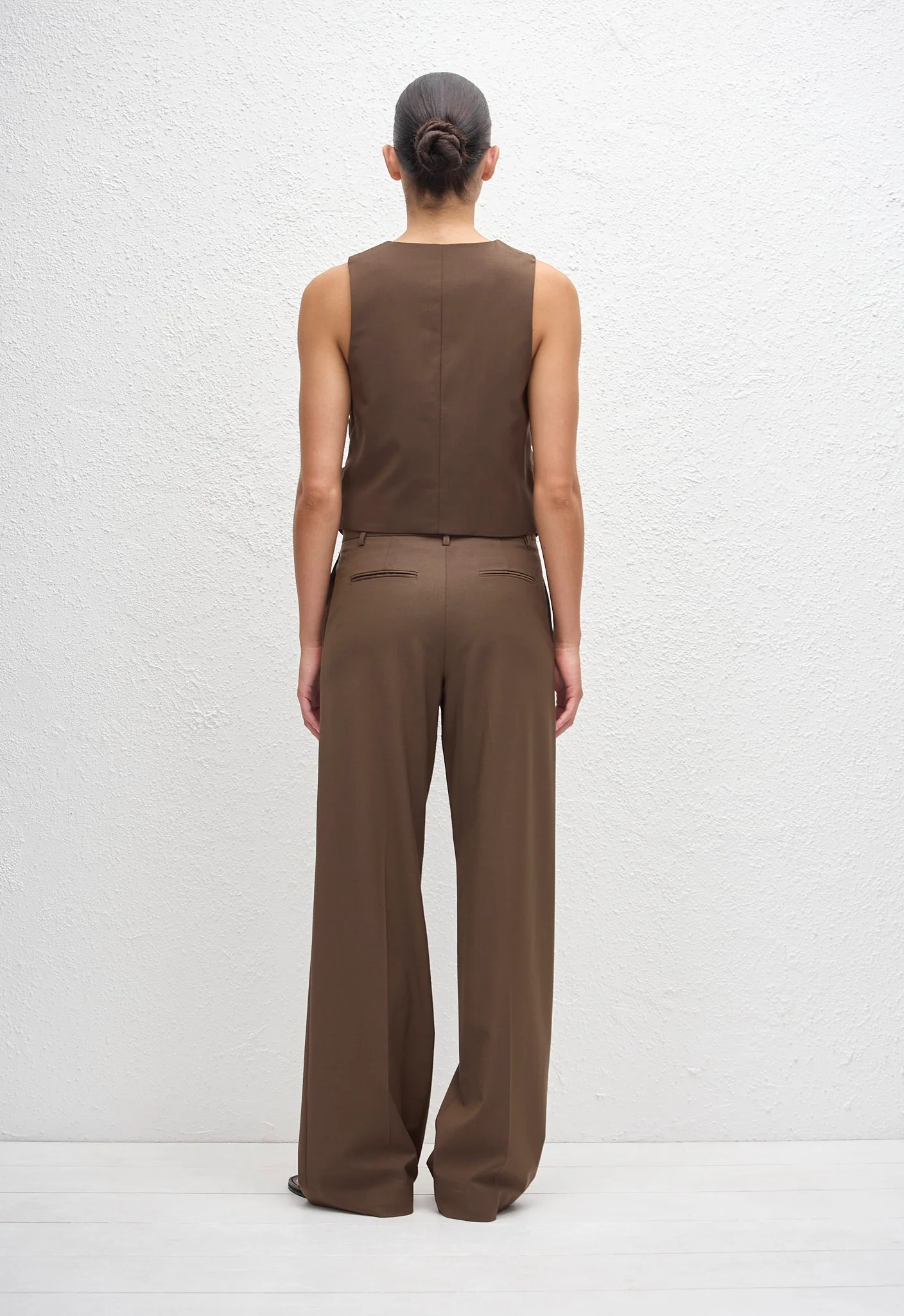 Tailored Waistcoat - Coffee - Image 5