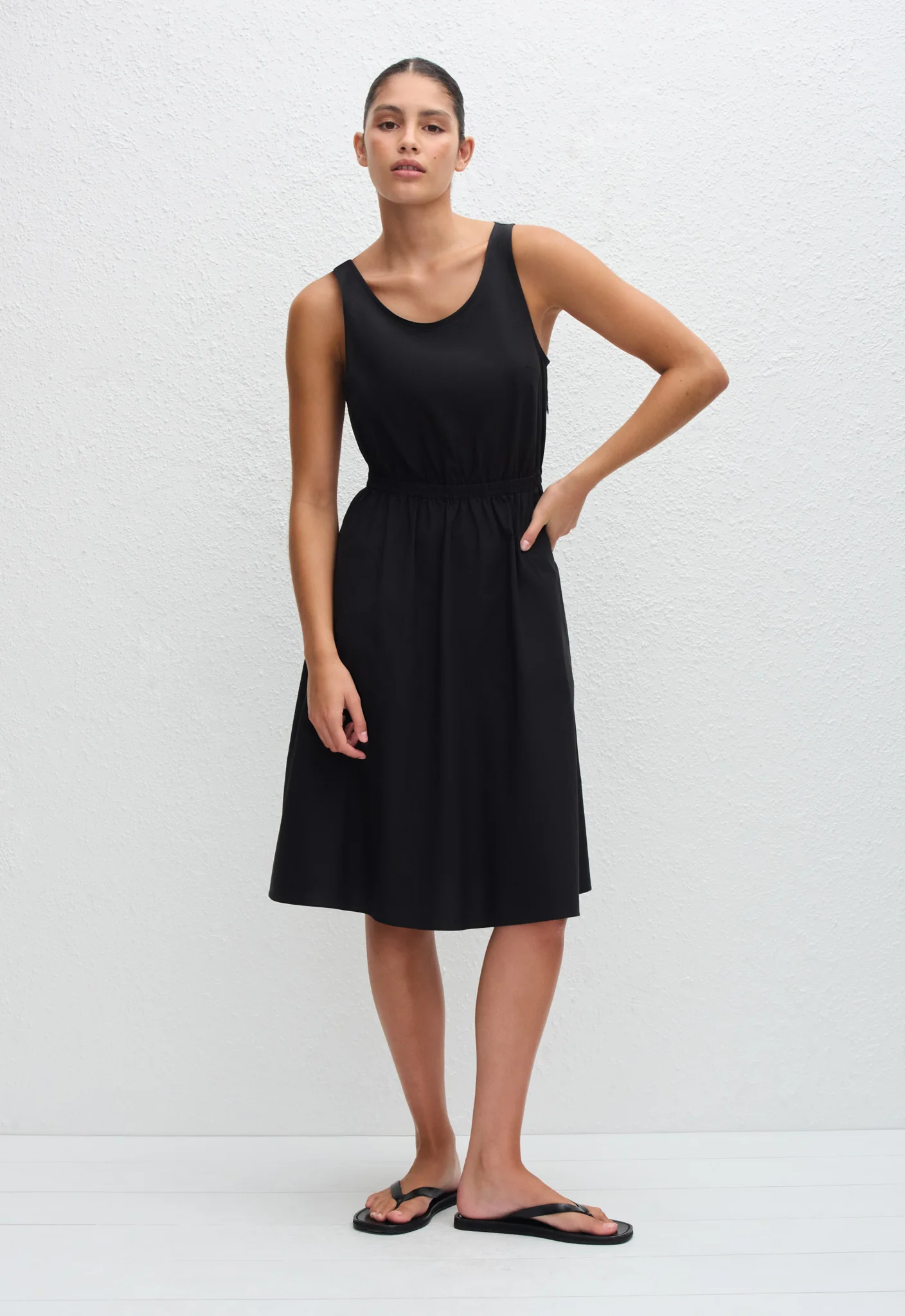 Tank Midi Dress - Black - Image 2