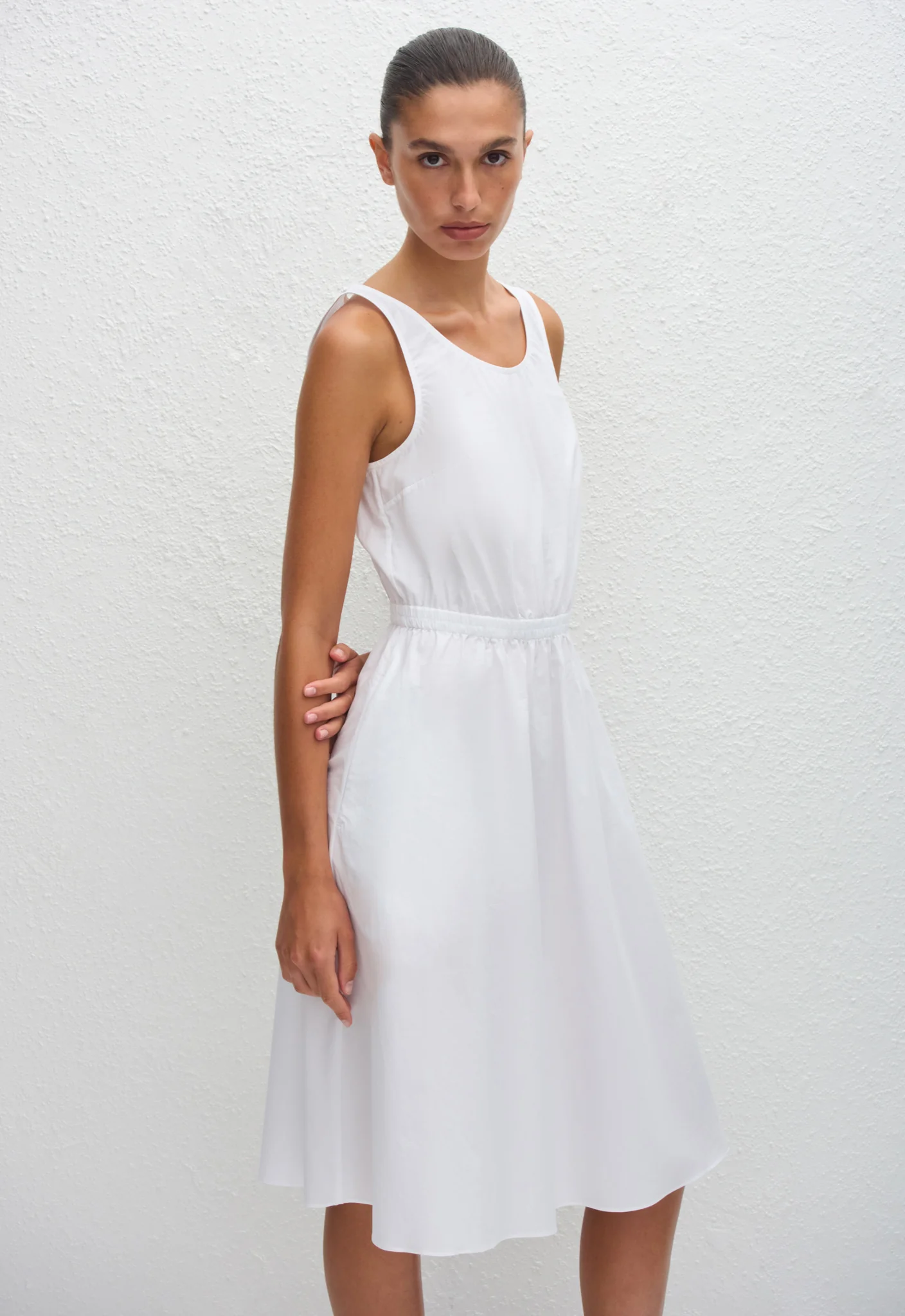 Tank Midi Dress - White - Image 2