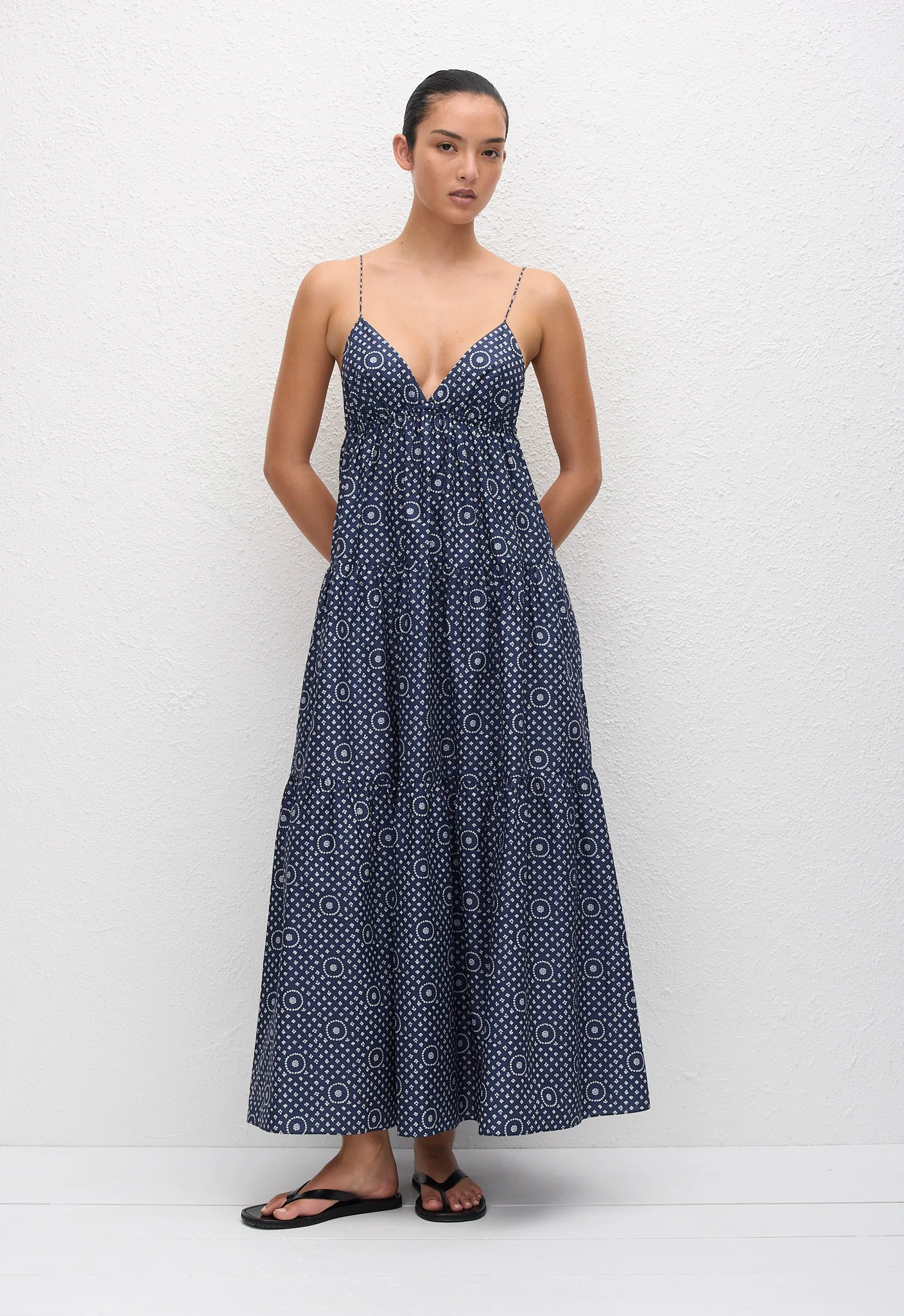Triangle Tiered Sundress - Bluebell